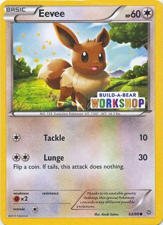 Eevee (63/98) (Build A Bear Workshop Exclusive) [XY: Ancient Origins] Pokemon Single Pokémon  | Multizone: Comics And Games
