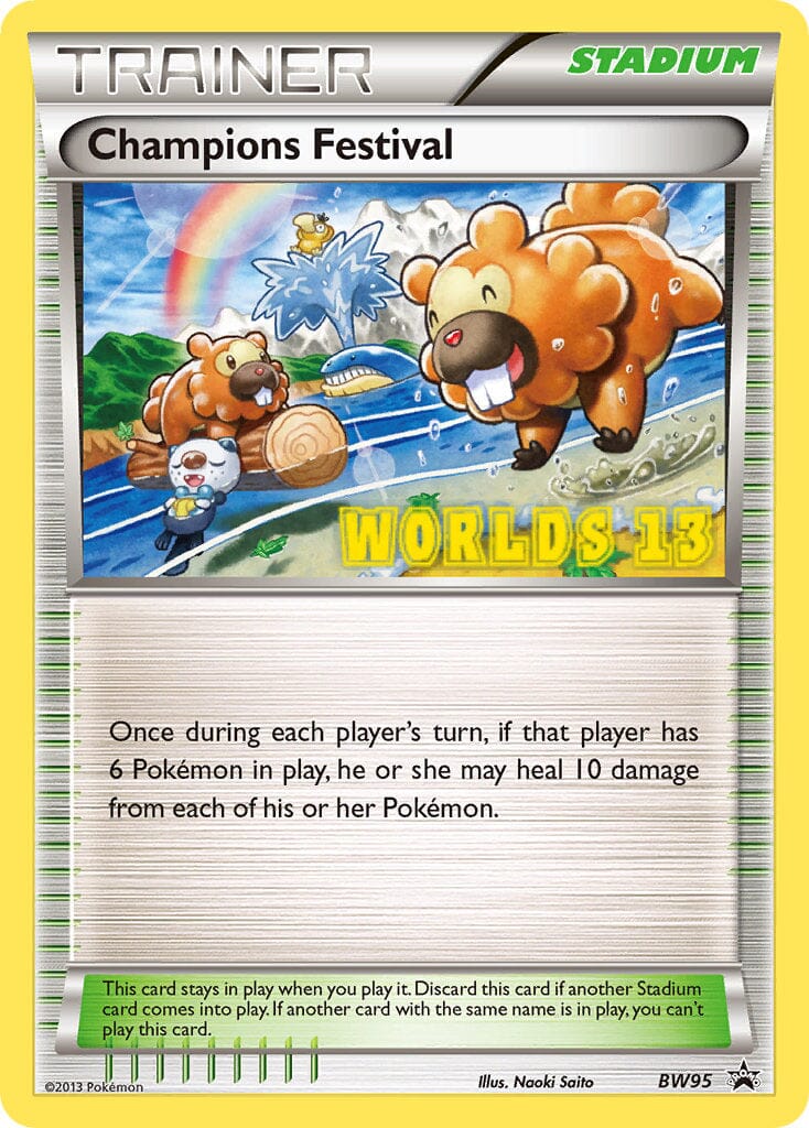 Champions Festival (BW95) (2013 Finalist) [Black & White: Black Star Promos] Pokemon Single Pokémon  | Multizone: Comics And Games