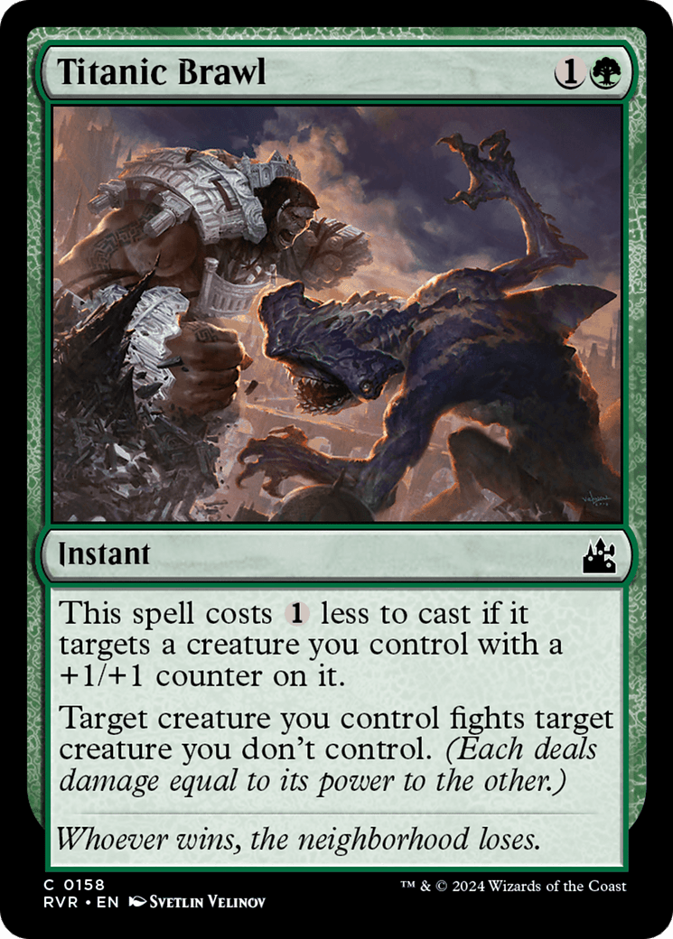 Titanic Brawl [Ravnica Remastered] MTG Single Magic: The Gathering  | Multizone: Comics And Games