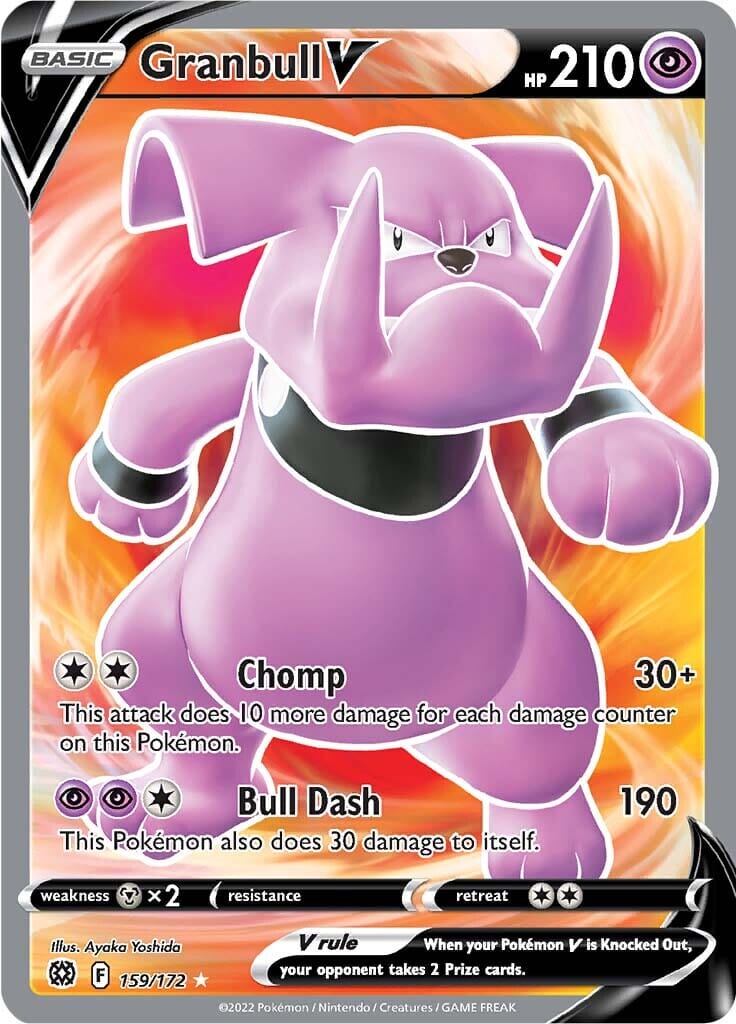 Granbull V (159/172) [Sword & Shield: Brilliant Stars] Pokemon Single Pokémon  | Multizone: Comics And Games