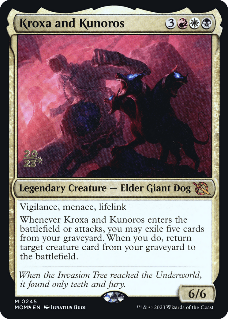 Kroxa and Kunoros [March of the Machine Prerelease Promos] MTG Single Magic: The Gathering  | Multizone: Comics And Games