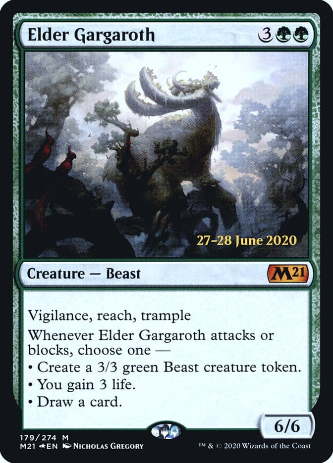 Elder Gargaroth [Core Set 2021 Prerelease Promos] MTG Single Magic: The Gathering  | Multizone: Comics And Games