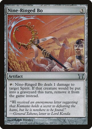 Nine-Ringed Bo [Champions of Kamigawa] MTG Single Magic: The Gathering  | Multizone: Comics And Games