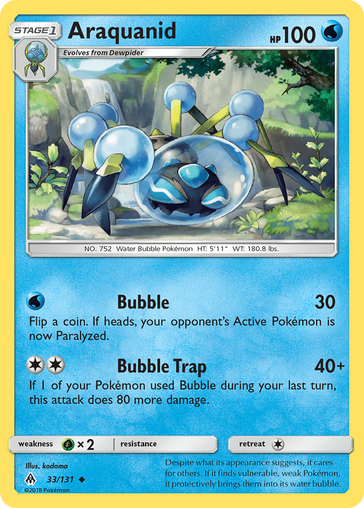 Araquanid (33/131) [Sun & Moon: Forbidden Light] Pokemon Single Pokémon  | Multizone: Comics And Games