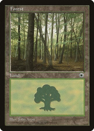 Forest (Slanted Tree) [Portal] MTG Single Magic: The Gathering  | Multizone: Comics And Games
