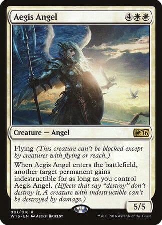 Aegis Angel [Welcome Deck 2016] MTG Single Magic: The Gathering  | Multizone: Comics And Games