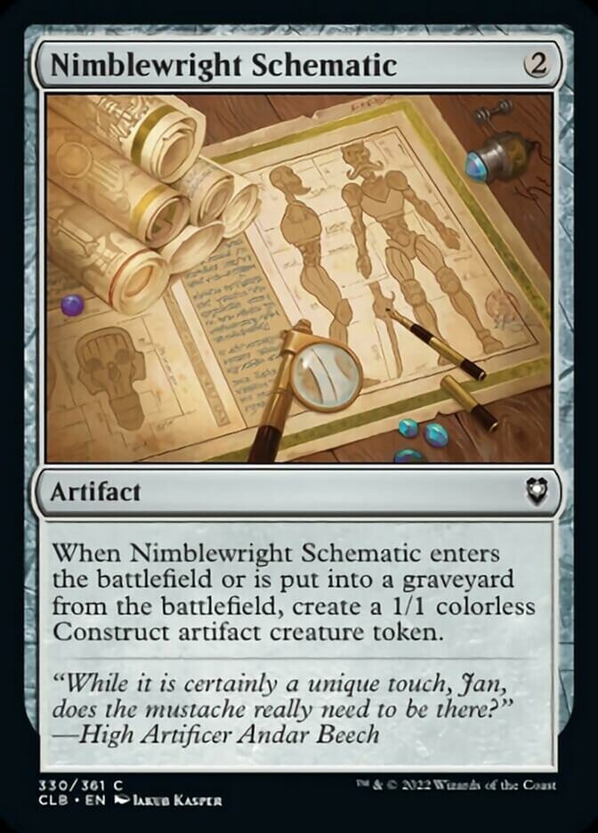 Nimblewright Schematic [Commander Legends: Battle for Baldur's Gate] MTG Single Magic: The Gathering  | Multizone: Comics And Games