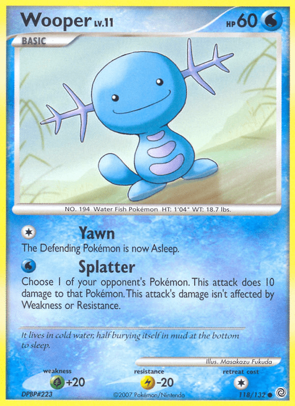 Wooper (118/132) [Diamond & Pearl: Secret Wonders] Pokemon Single Pokémon  | Multizone: Comics And Games