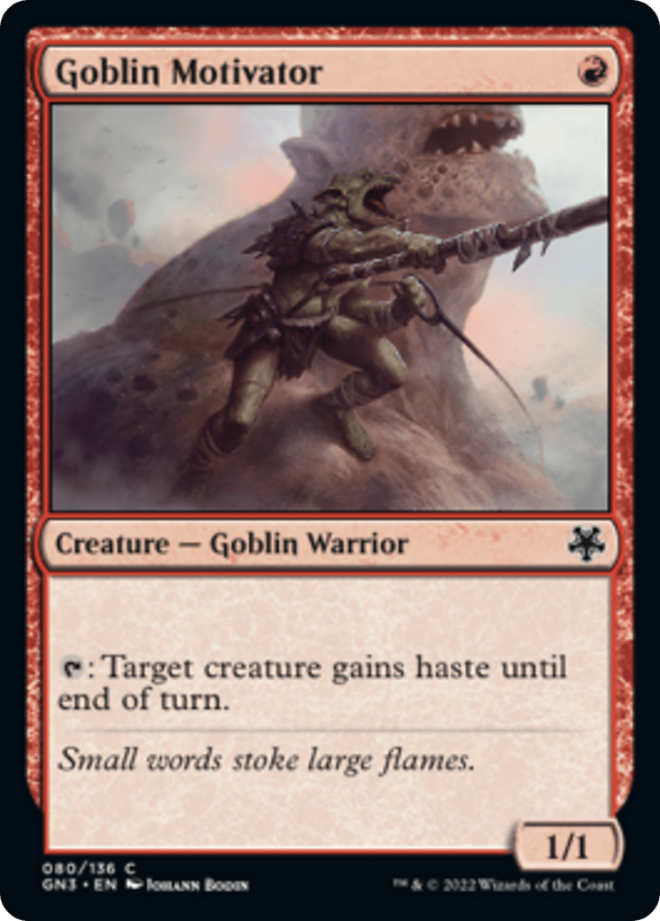 Goblin Motivator [Game Night: Free-for-All] MTG Single Magic: The Gathering  | Multizone: Comics And Games