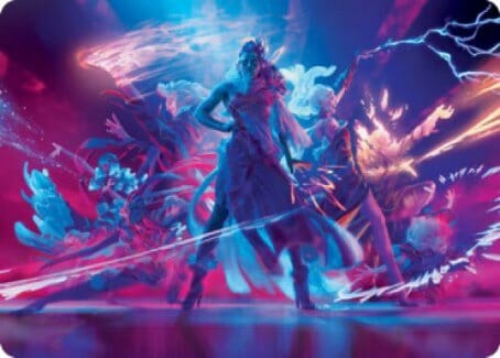 Prismari Command Art Card [Strixhaven: School of Mages Art Series] MTG Single Magic: The Gathering  | Multizone: Comics And Games
