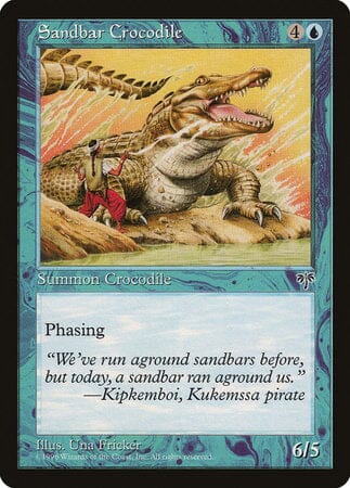 Sandbar Crocodile [Mirage] MTG Single Magic: The Gathering  | Multizone: Comics And Games