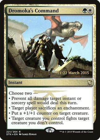 Dromoka's Command [Dragons of Tarkir Promos] MTG Single Magic: The Gathering  | Multizone: Comics And Games