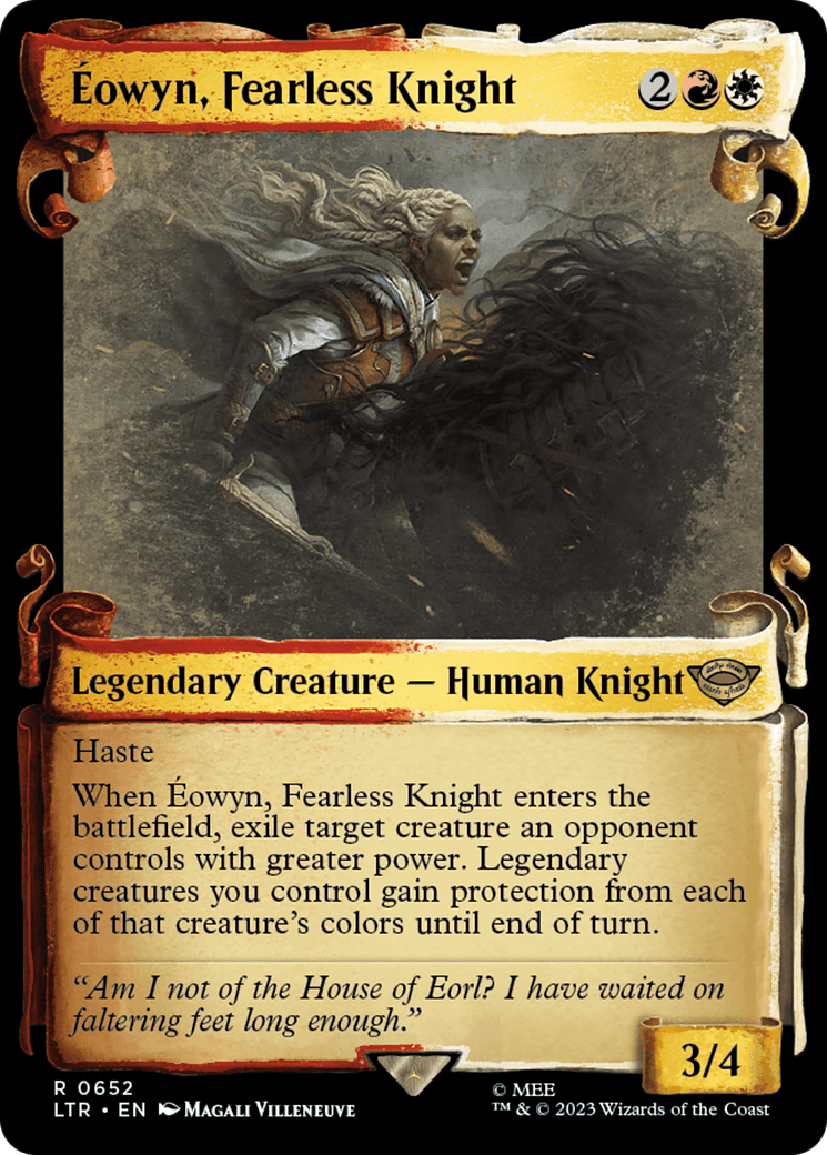 Eowyn, Fearless Knight [The Lord of the Rings: Tales of Middle-Earth Showcase Scrolls] MTG Single Magic: The Gathering  | Multizone: Comics And Games