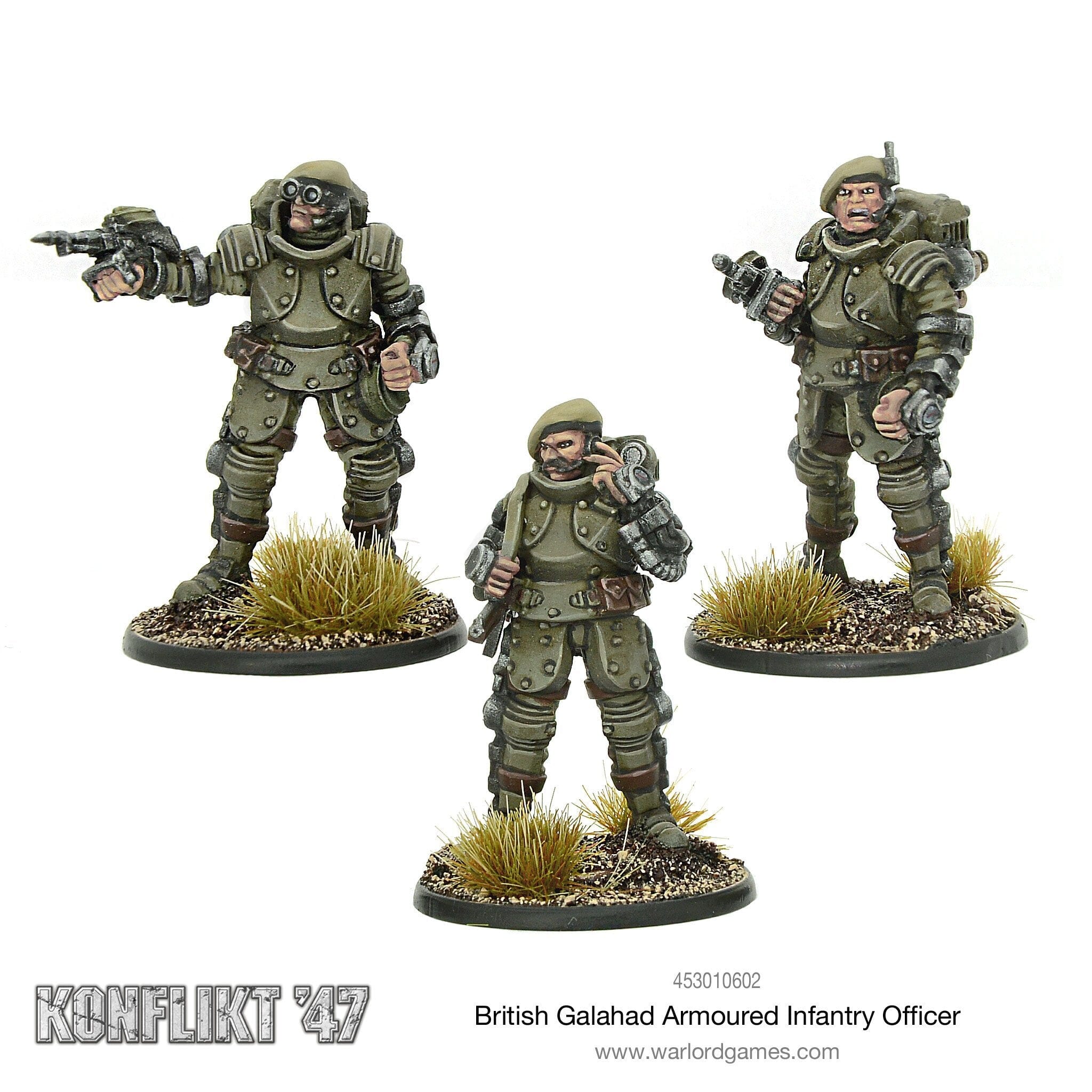 British Galahad Armoured Infantry Officers Bolt Action Warlord Games  | Multizone: Comics And Games