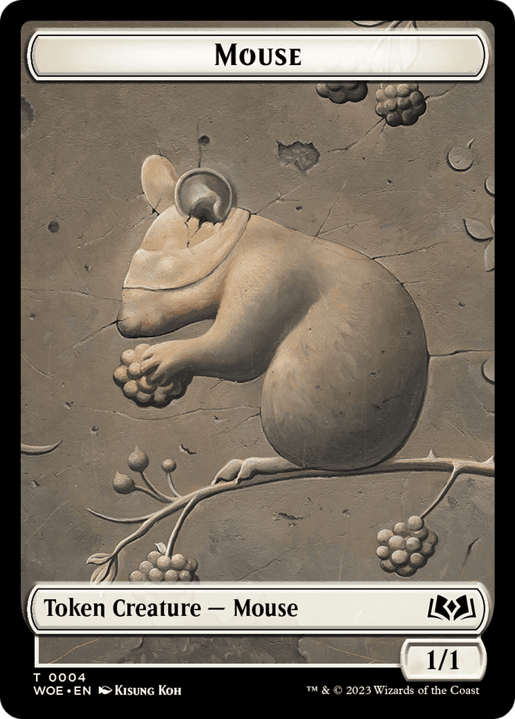 Mouse // Food (0013) Double-Sided Token [Wilds of Eldraine Tokens] MTG Single Magic: The Gathering  | Multizone: Comics And Games