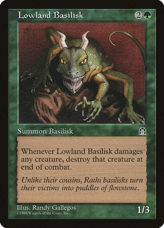 Lowland Basilisk [Stronghold] MTG Single Magic: The Gathering  | Multizone: Comics And Games