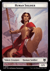 Pirate // Human Soldier Double-Sided Token [Wilds of Eldraine Commander Tokens] MTG Single Magic: The Gathering  | Multizone: Comics And Games