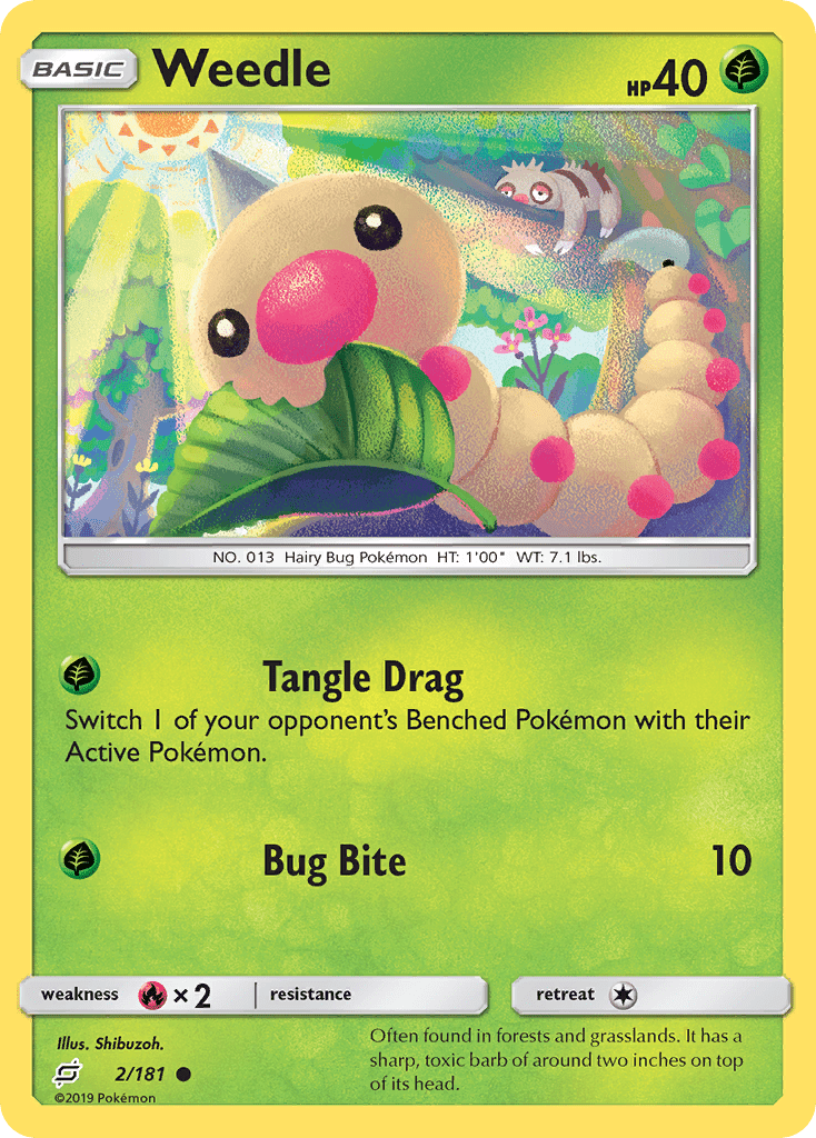Weedle (2/181) [Sun & Moon: Team Up] Pokemon Single Pokémon  | Multizone: Comics And Games