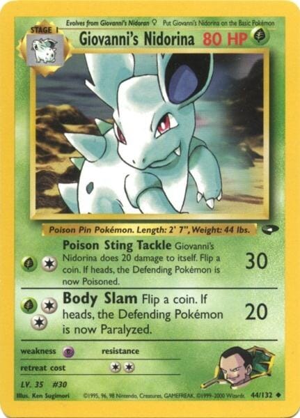 Giovanni's Nidorina (44/132) [Gym Challenge Unlimited] Pokemon Single Pokémon  | Multizone: Comics And Games