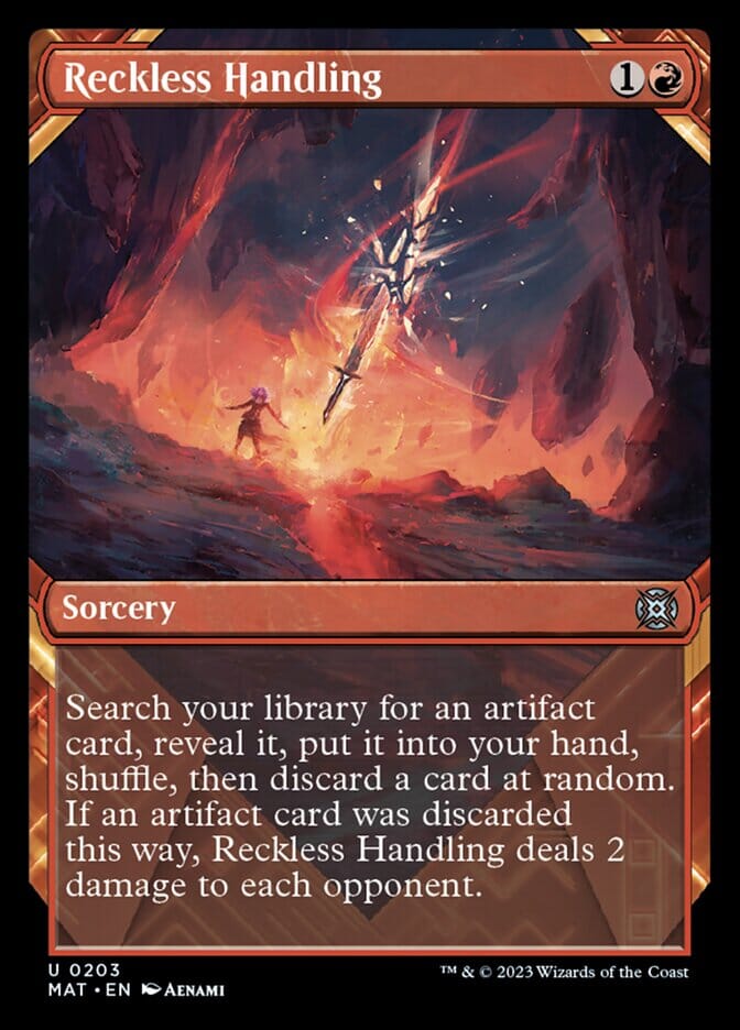 Reckless Handling (Showcase Halo Foil) [March of the Machine: The Aftermath] MTG Single Magic: The Gathering  | Multizone: Comics And Games