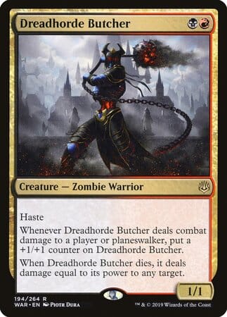 Dreadhorde Butcher [War of the Spark] MTG Single Magic: The Gathering  | Multizone: Comics And Games