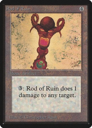 Rod of Ruin [Limited Edition Beta] MTG Single Magic: The Gathering  | Multizone: Comics And Games
