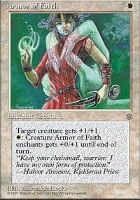 Armor of Faith [Ice Age] MTG Single Magic: The Gathering  | Multizone: Comics And Games