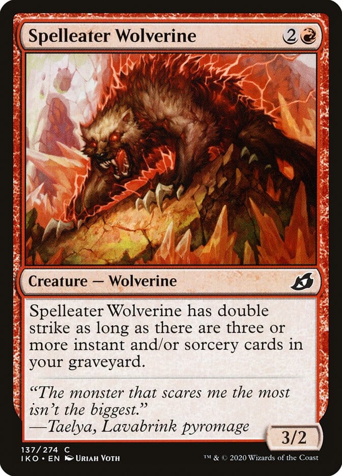 Spelleater Wolverine [Ikoria: Lair of Behemoths] MTG Single Magic: The Gathering  | Multizone: Comics And Games