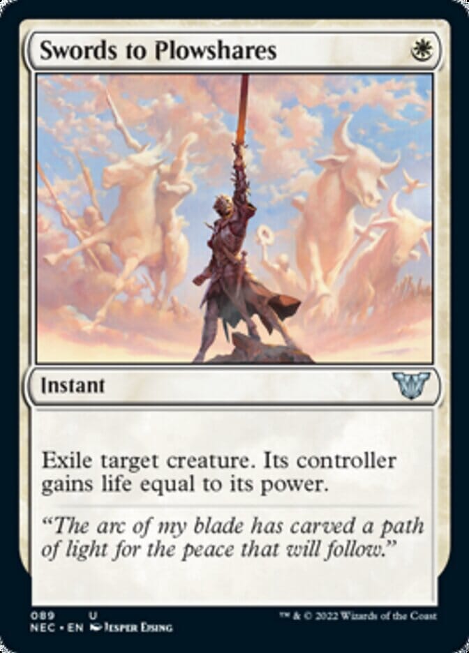 Swords to Plowshares [Kamigawa: Neon Dynasty Commander] MTG Single Magic: The Gathering  | Multizone: Comics And Games