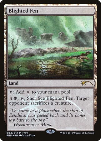 Blighted Fen [Friday Night Magic 2016] MTG Single Magic: The Gathering  | Multizone: Comics And Games