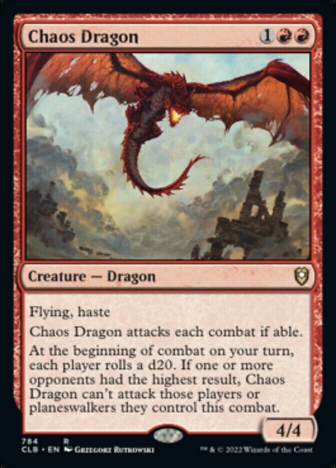 Chaos Dragon [Commander Legends: Battle for Baldur's Gate] MTG Single Magic: The Gathering  | Multizone: Comics And Games