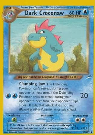 Dark Croconaw (32/105) [Neo Destiny Unlimited] Pokemon Single Pokémon  | Multizone: Comics And Games