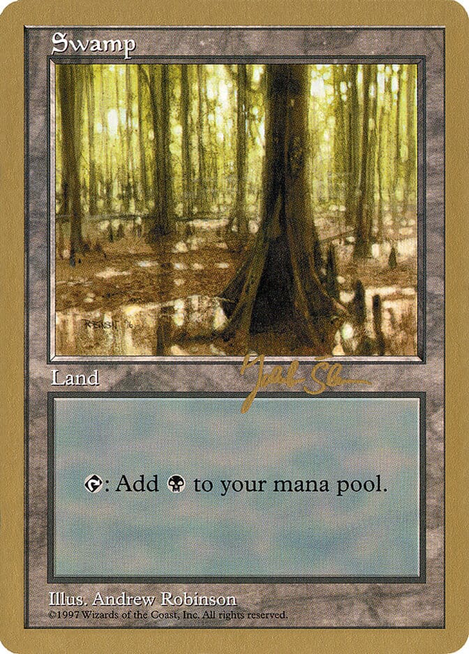 Swamp (js439) (Jakub Slemr) [World Championship Decks 1997] MTG Single Magic: The Gathering  | Multizone: Comics And Games