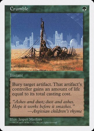 Crumble [Fifth Edition] MTG Single Magic: The Gathering  | Multizone: Comics And Games