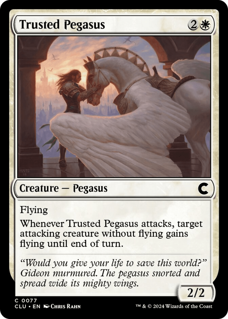 Trusted Pegasus [Ravnica: Clue Edition] MTG Single Magic: The Gathering  | Multizone: Comics And Games