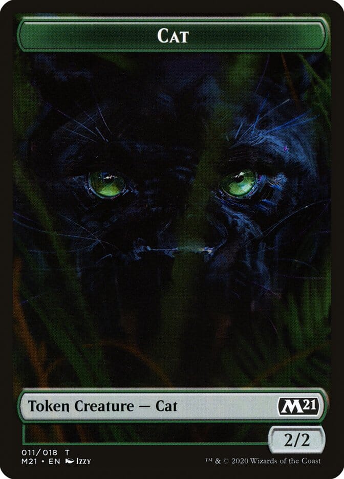 Beast // Cat (011) Double-sided Token [Core Set 2021 Tokens] MTG Single Magic: The Gathering  | Multizone: Comics And Games