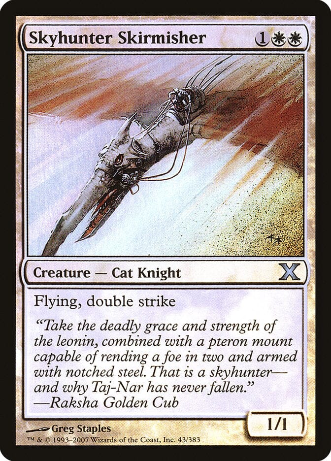 Skyhunter Skirmisher (Premium Foil) [Tenth Edition] MTG Single Magic: The Gathering  | Multizone: Comics And Games
