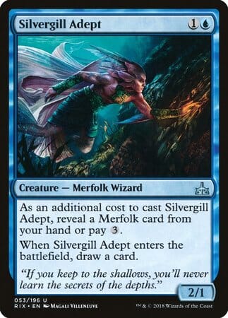 Silvergill Adept [Rivals of Ixalan] MTG Single Magic: The Gathering  | Multizone: Comics And Games