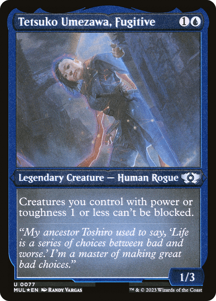Tetsuko Umezawa, Fugitive (Foil Etched) [Multiverse Legends] MTG Single Magic: The Gathering  | Multizone: Comics And Games