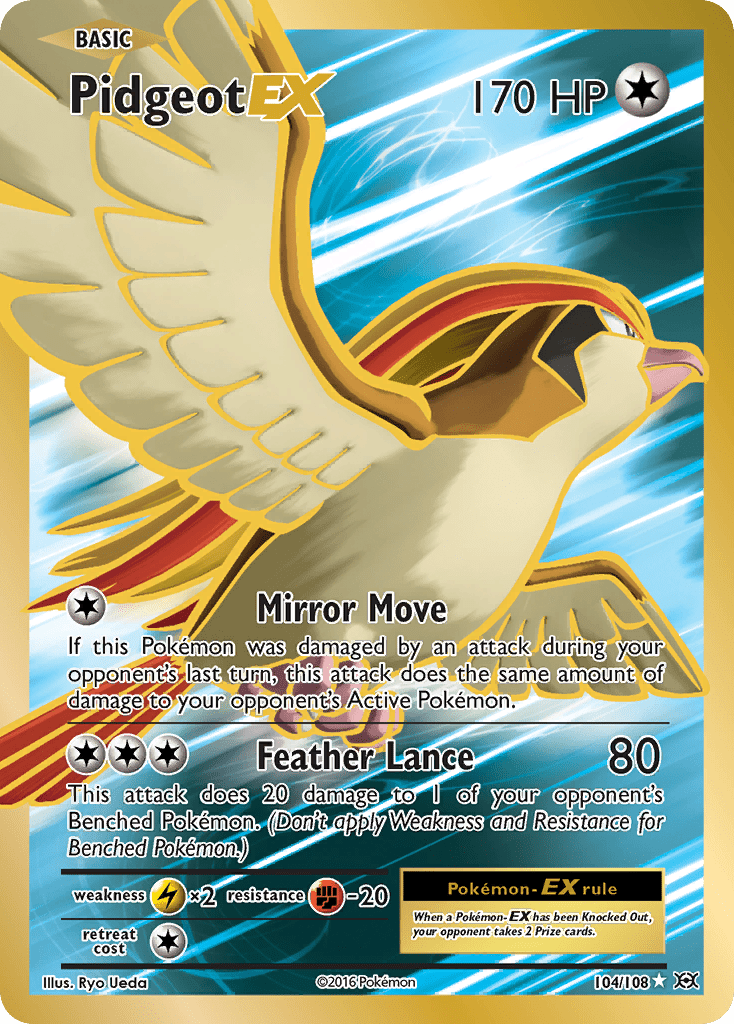 Pidgeot EX (104/108) [XY: Evolutions] Pokemon Single Pokémon  | Multizone: Comics And Games