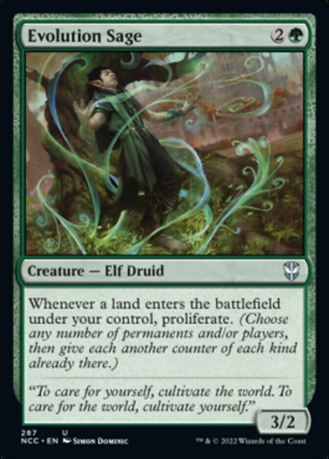 Evolution Sage [Streets of New Capenna Commander] MTG Single Magic: The Gathering  | Multizone: Comics And Games