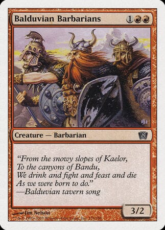 Balduvian Barbarians [Eighth Edition] MTG Single Magic: The Gathering  | Multizone: Comics And Games