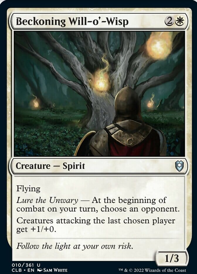 Beckoning Will-o'-Wisp [Commander Legends: Battle for Baldur's Gate] MTG Single Magic: The Gathering  | Multizone: Comics And Games