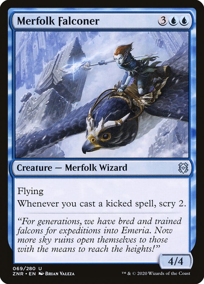 Merfolk Falconer [Zendikar Rising] MTG Single Magic: The Gathering  | Multizone: Comics And Games