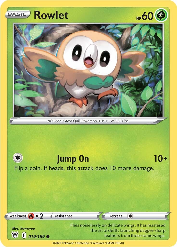 Rowlet (019/189) [Sword & Shield: Astral Radiance] Pokemon Single Pokémon  | Multizone: Comics And Games