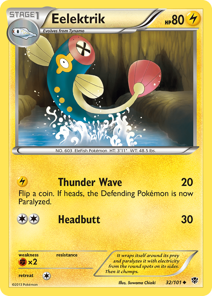 Eelektrik (32/101) [Black & White: Plasma Blast] Pokemon Single Pokémon  | Multizone: Comics And Games