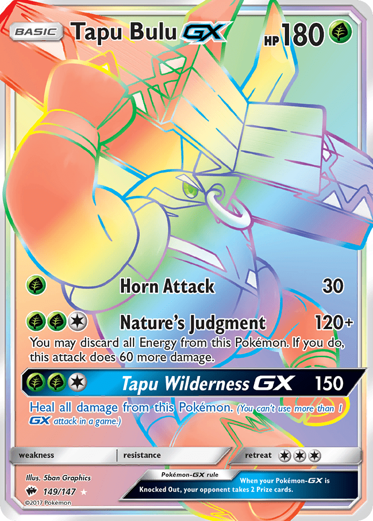 Tapu Bulu GX (149/147) [Sun & Moon: Burning Shadows] Pokemon Single Pokémon  | Multizone: Comics And Games