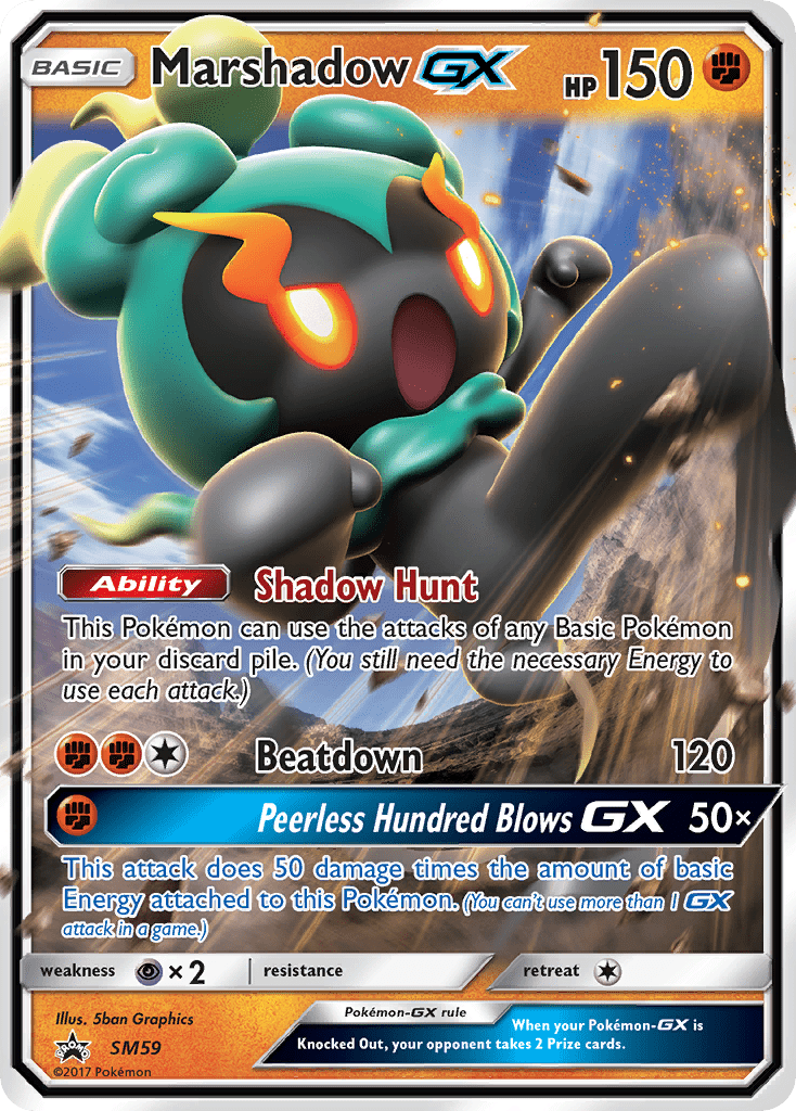 Marshadow GX (SM59) [Sun & Moon: Black Star Promos] Pokemon Single Pokémon  | Multizone: Comics And Games