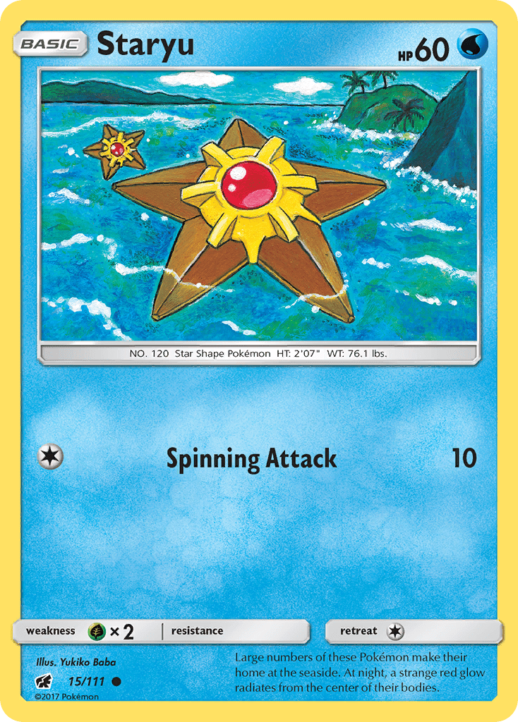Staryu (15/111) [Sun & Moon: Crimson Invasion] Pokemon Single Pokémon  | Multizone: Comics And Games