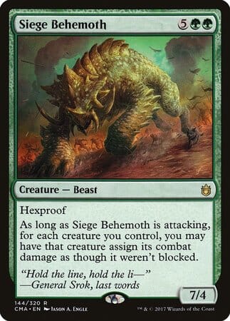 Siege Behemoth [Commander Anthology] MTG Single Magic: The Gathering  | Multizone: Comics And Games